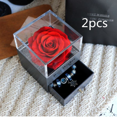 Ewige Blume Rose Schmuck Box