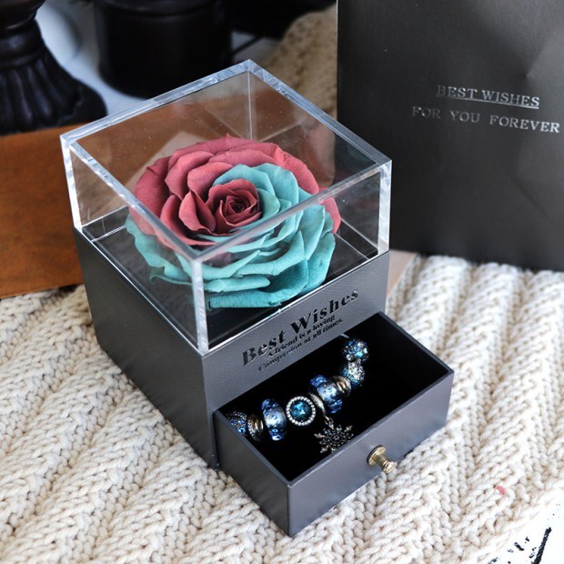 Ewige Blume Rose Schmuck Box