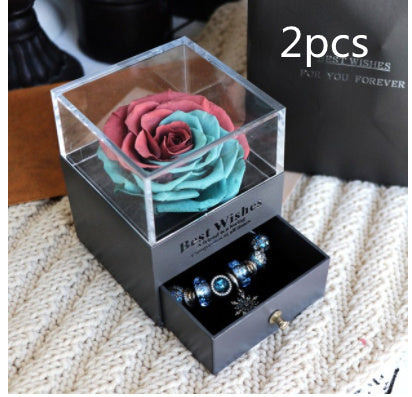 Ewige Blume Rose Schmuck Box