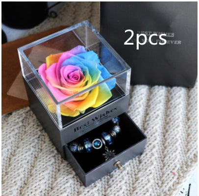 Ewige Blume Rose Schmuck Box