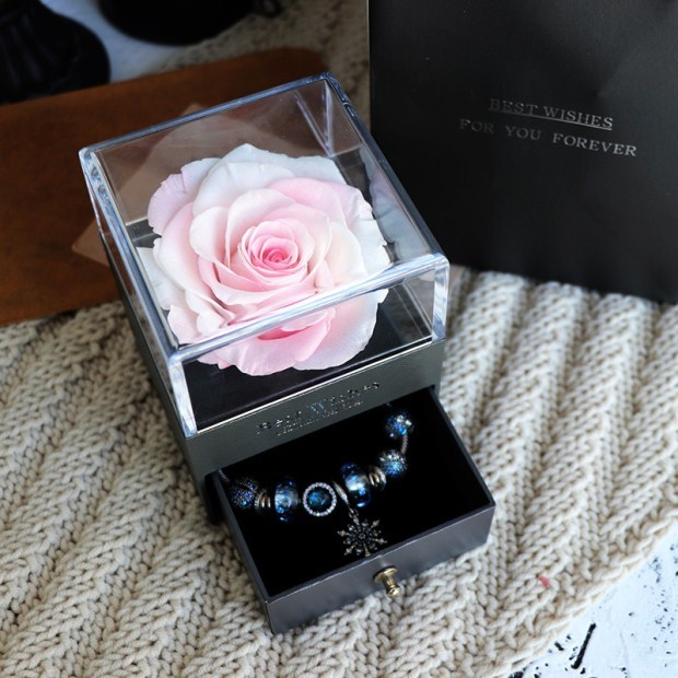 Ewige Blume Rose Schmuck Box