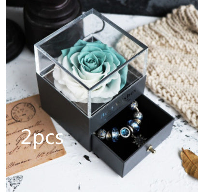 Ewige Blume Rose Schmuck Box