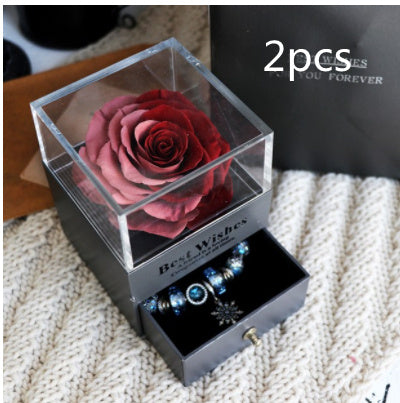 Ewige Blume Rose Schmuck Box