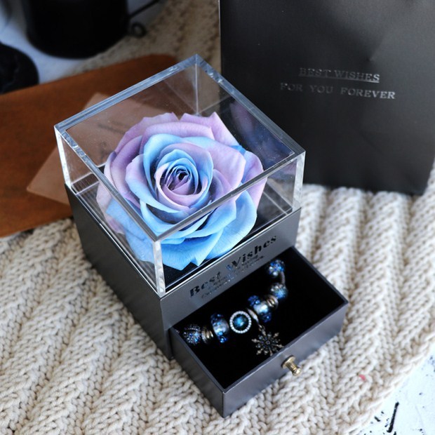 Ewige Blume Rose Schmuck Box