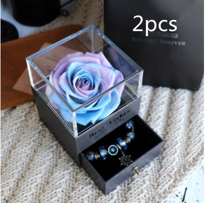 Ewige Blume Rose Schmuck Box